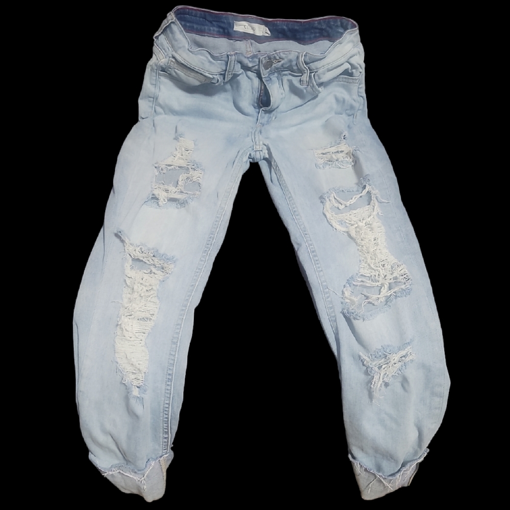 Cello distressed cropped jeans